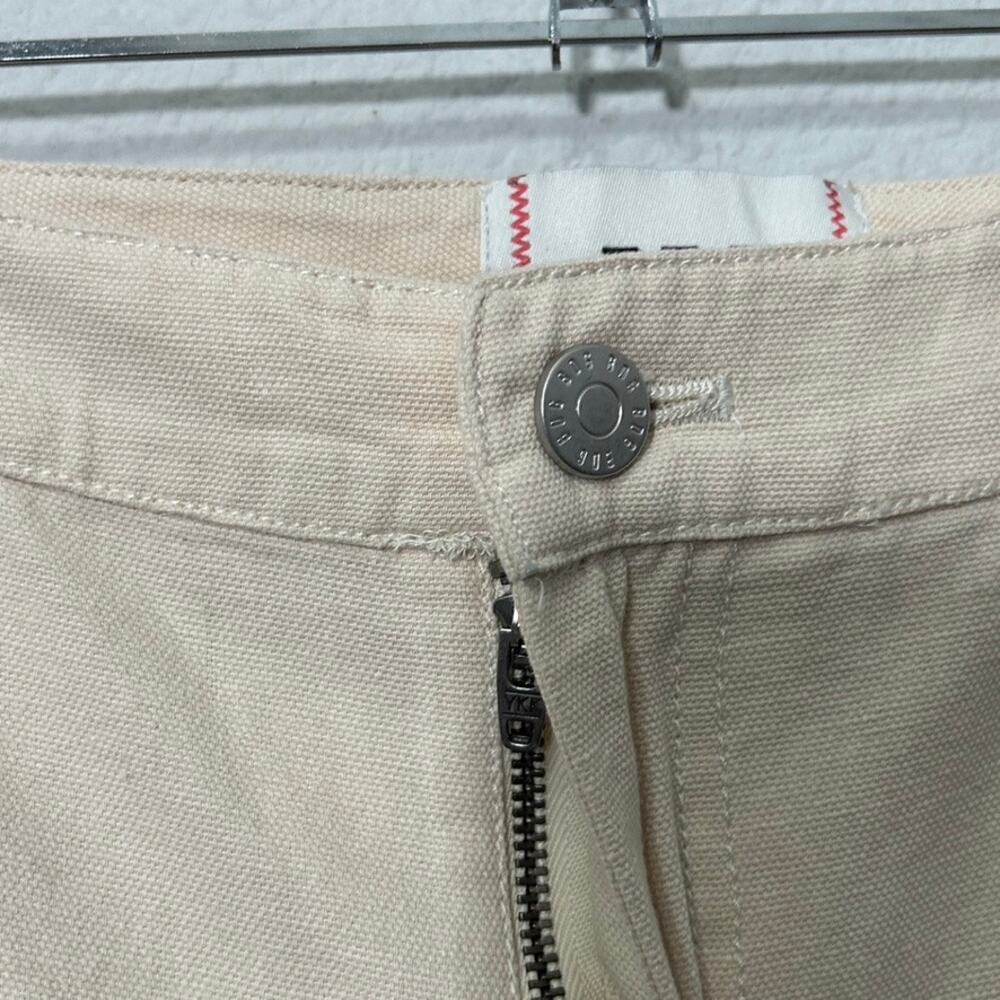 NEW UO Strawberry Print Embroidered Cream Joey Wide Leg Oversized Pant Sz 2 - Picture 11 of 12